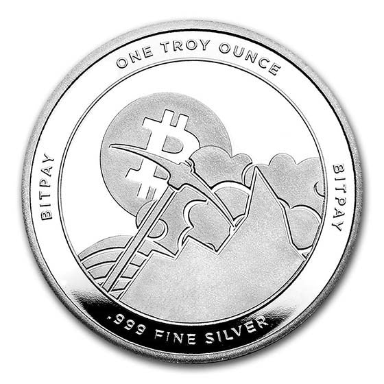 Crypto Silver Round - Bitpay 1 oz