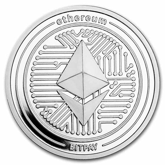 Crypto Silver Round - Ethereum 1 oz