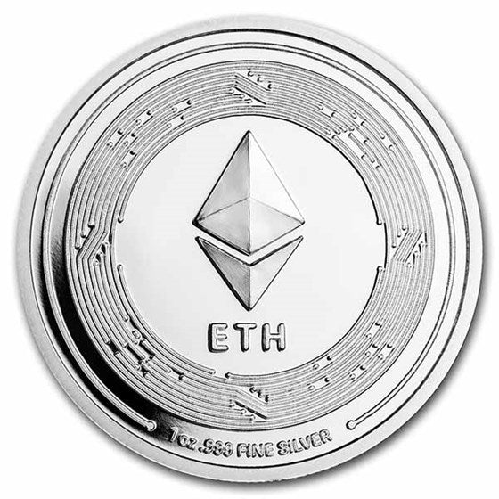 Crypto Silver Round - Ethereum 1 oz