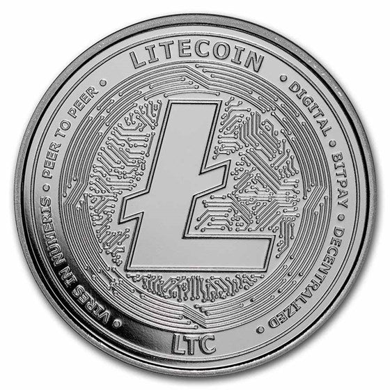 Crypto Silver Round - Litecoin 1oz