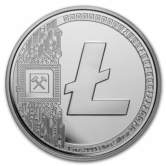 Crypto Silver Round - Litecoin 1oz