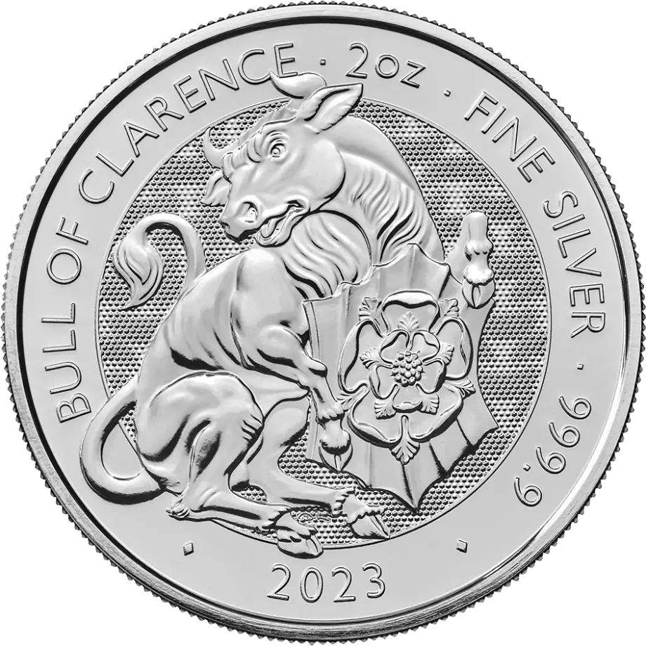 Tudor BeastsThe Bull of Clarence | Argent |  2 oz