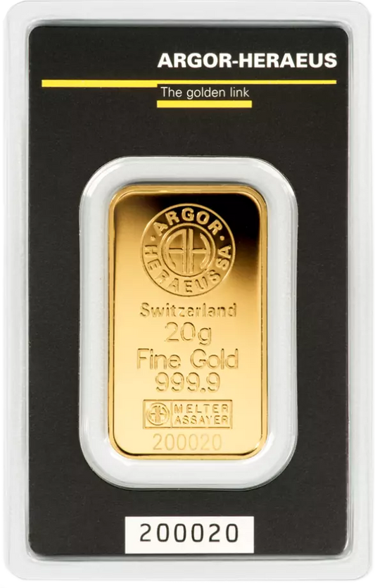 Lingot d'Or  20 gr 99,9%